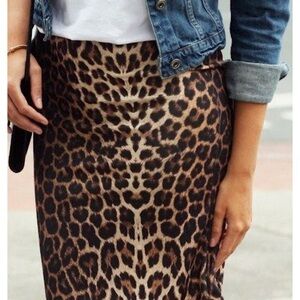Leopard print skirt. Like new warn once. Darling skirt. No tears, snags or stain